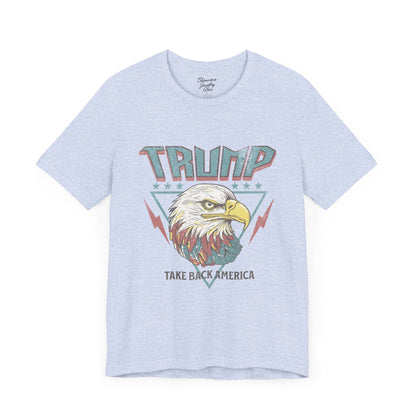 Trump Retro Eagle Graphic Tee - Unisex Jersey Short Sleeve Tee