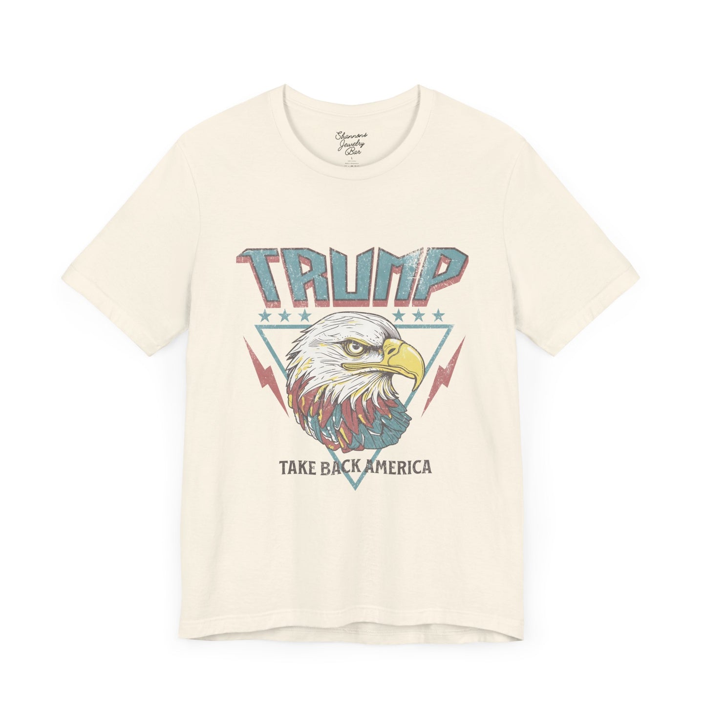Trump Retro Eagle Graphic Tee - Unisex Jersey Short Sleeve Tee