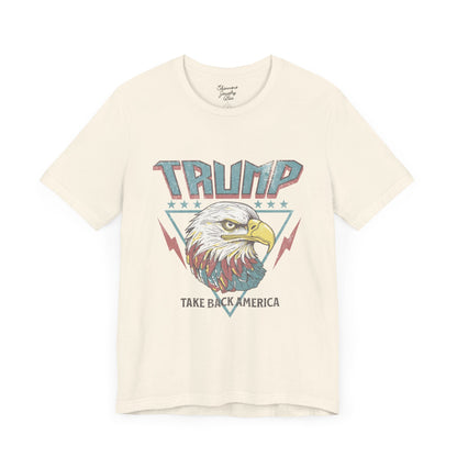 Trump Retro Eagle Graphic Tee - Unisex Jersey Short Sleeve Tee
