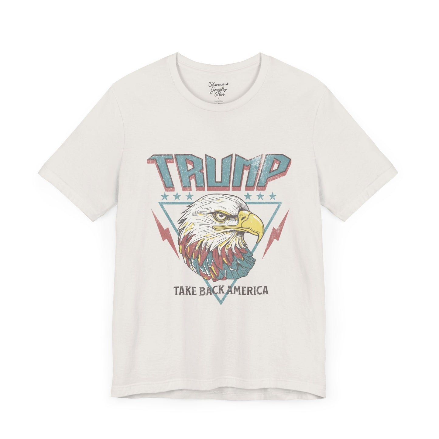 Trump Retro Eagle Graphic Tee - Unisex Jersey Short Sleeve Tee