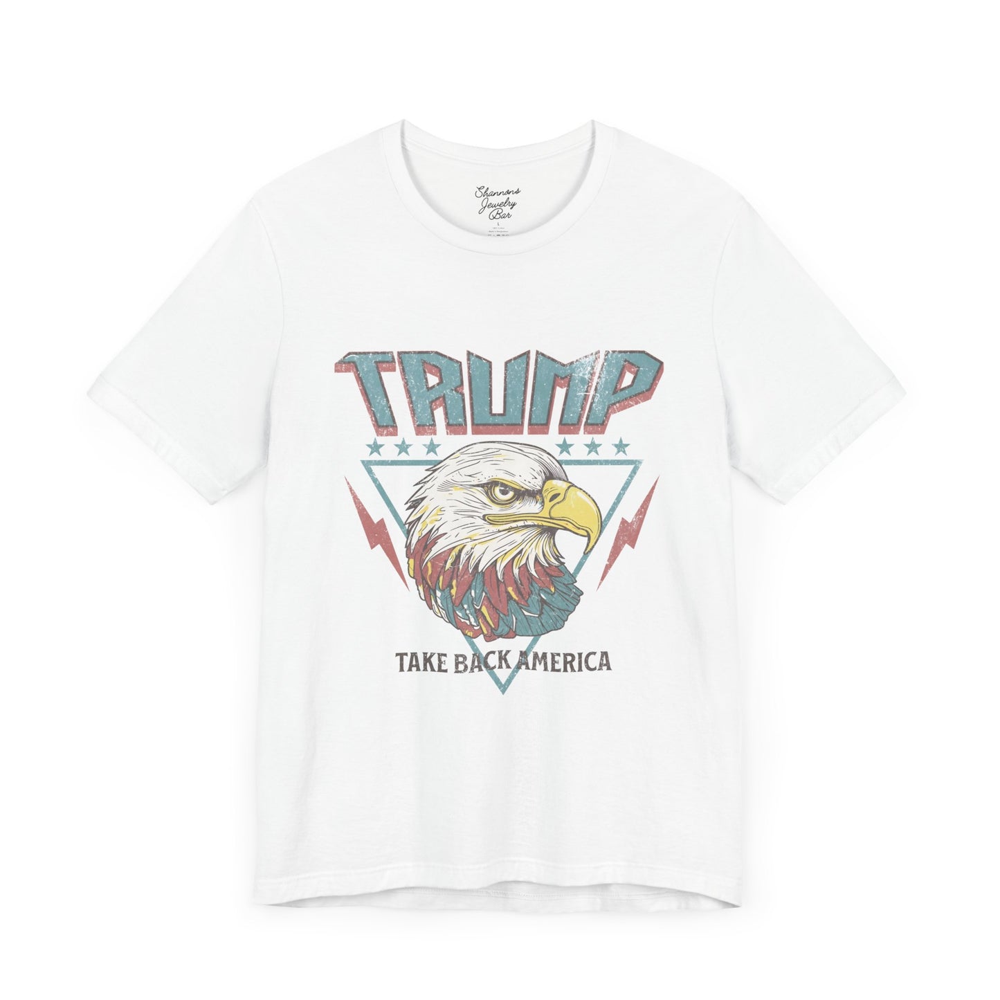 Trump Retro Eagle Graphic Tee - Unisex Jersey Short Sleeve Tee