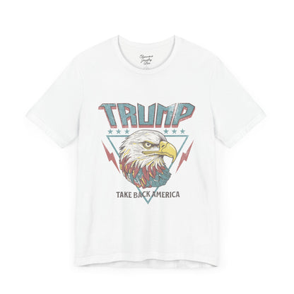 Trump Retro Eagle Graphic Tee - Unisex Jersey Short Sleeve Tee