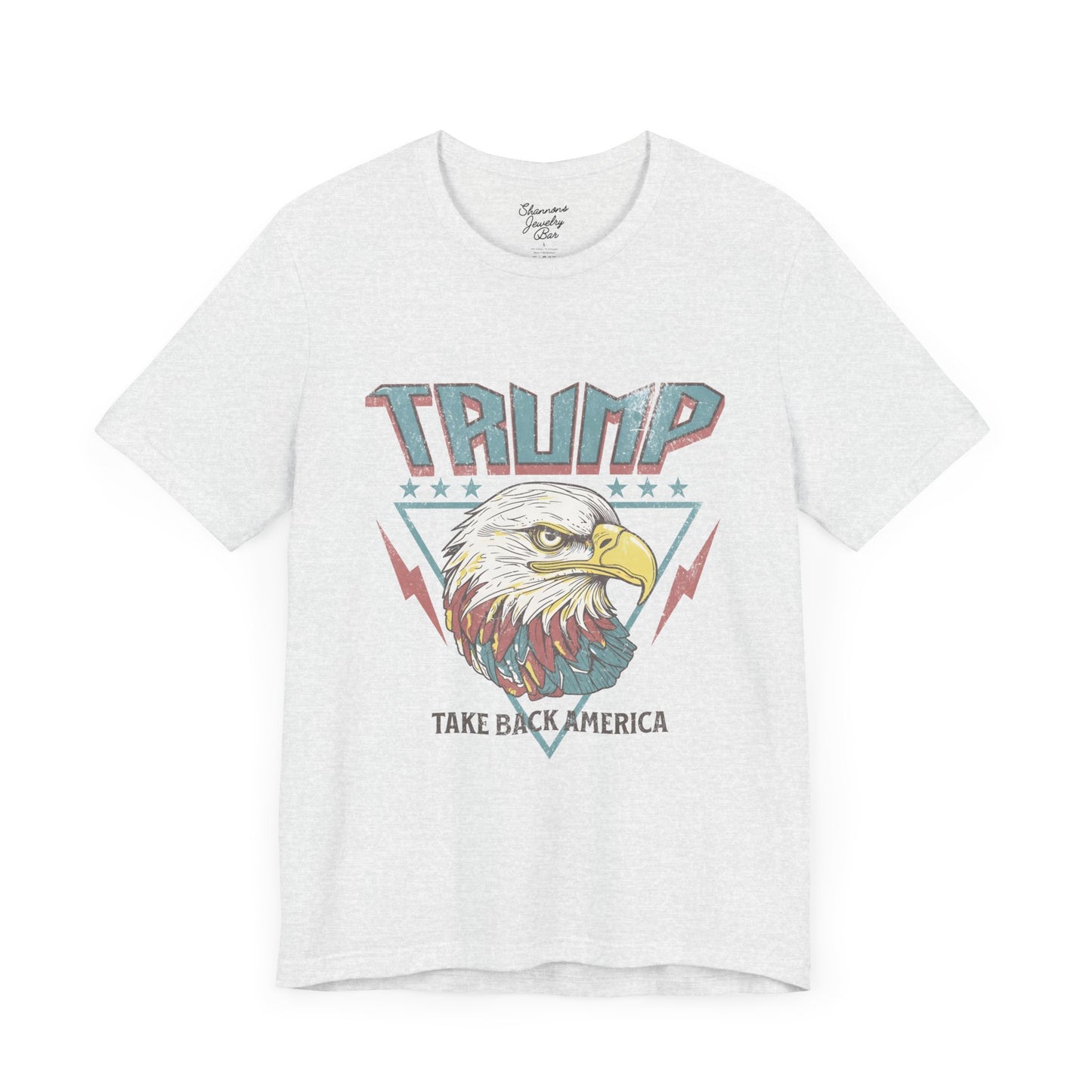 Trump Retro Eagle Graphic Tee - Unisex Jersey Short Sleeve Tee