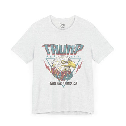 Trump Retro Eagle Graphic Tee - Unisex Jersey Short Sleeve Tee