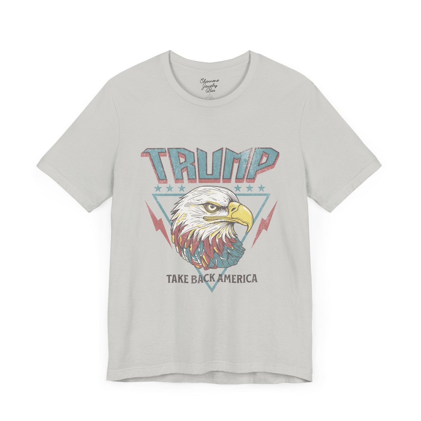 Trump Retro Eagle Graphic Tee - Unisex Jersey Short Sleeve Tee