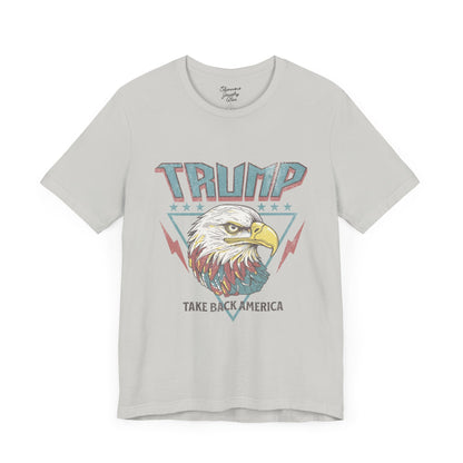 Trump Retro Eagle Graphic Tee - Unisex Jersey Short Sleeve Tee