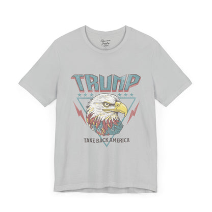 Trump Retro Eagle Graphic Tee - Unisex Jersey Short Sleeve Tee