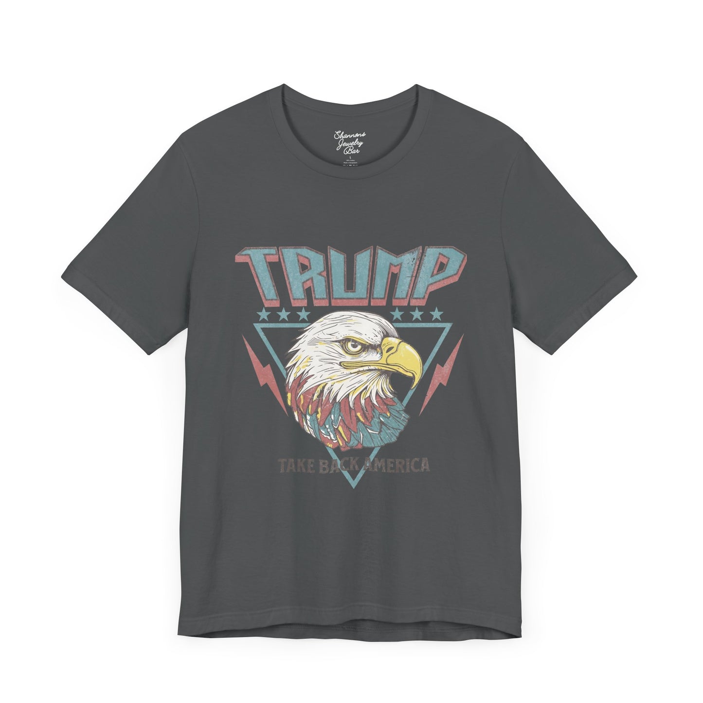 Trump Retro Eagle Graphic Tee - Unisex Jersey Short Sleeve Tee