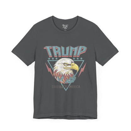 Trump Retro Eagle Graphic Tee - Unisex Jersey Short Sleeve Tee