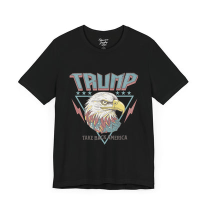 Trump Retro Eagle Graphic Tee - Unisex Jersey Short Sleeve Tee