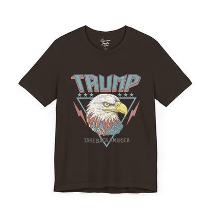 Trump Retro Eagle Graphic Tee - Unisex Jersey Short Sleeve Tee