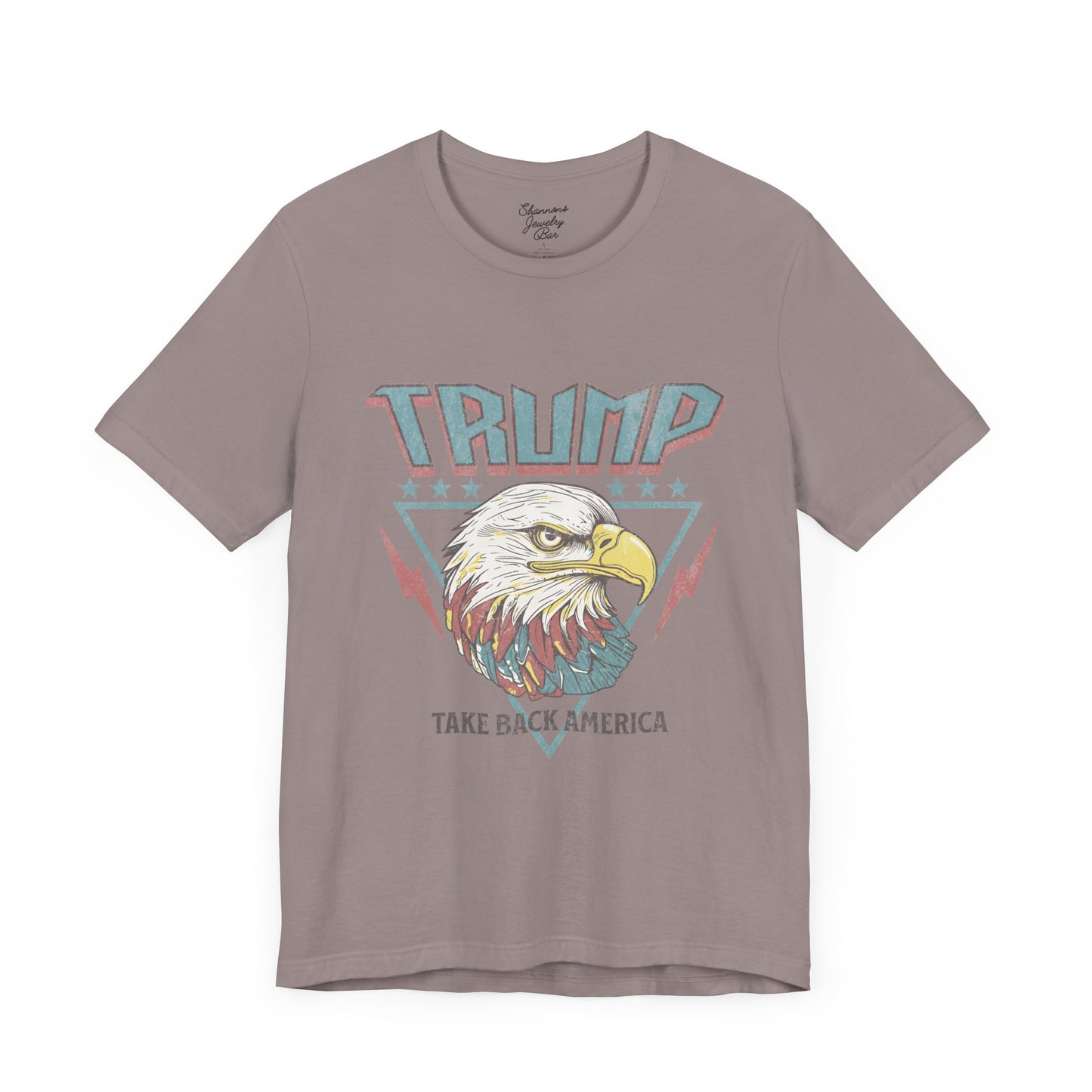 Trump Retro Eagle Graphic Tee - Unisex Jersey Short Sleeve Tee