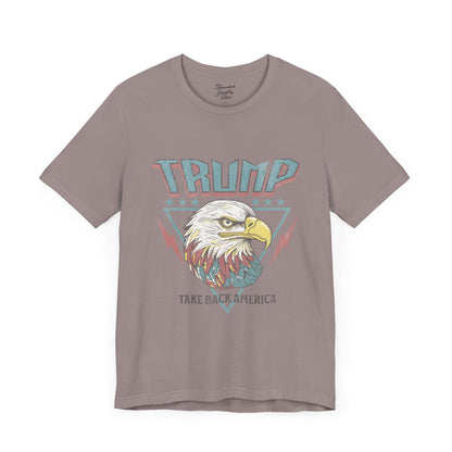 Trump Retro Eagle Graphic Tee - Unisex Jersey Short Sleeve Tee