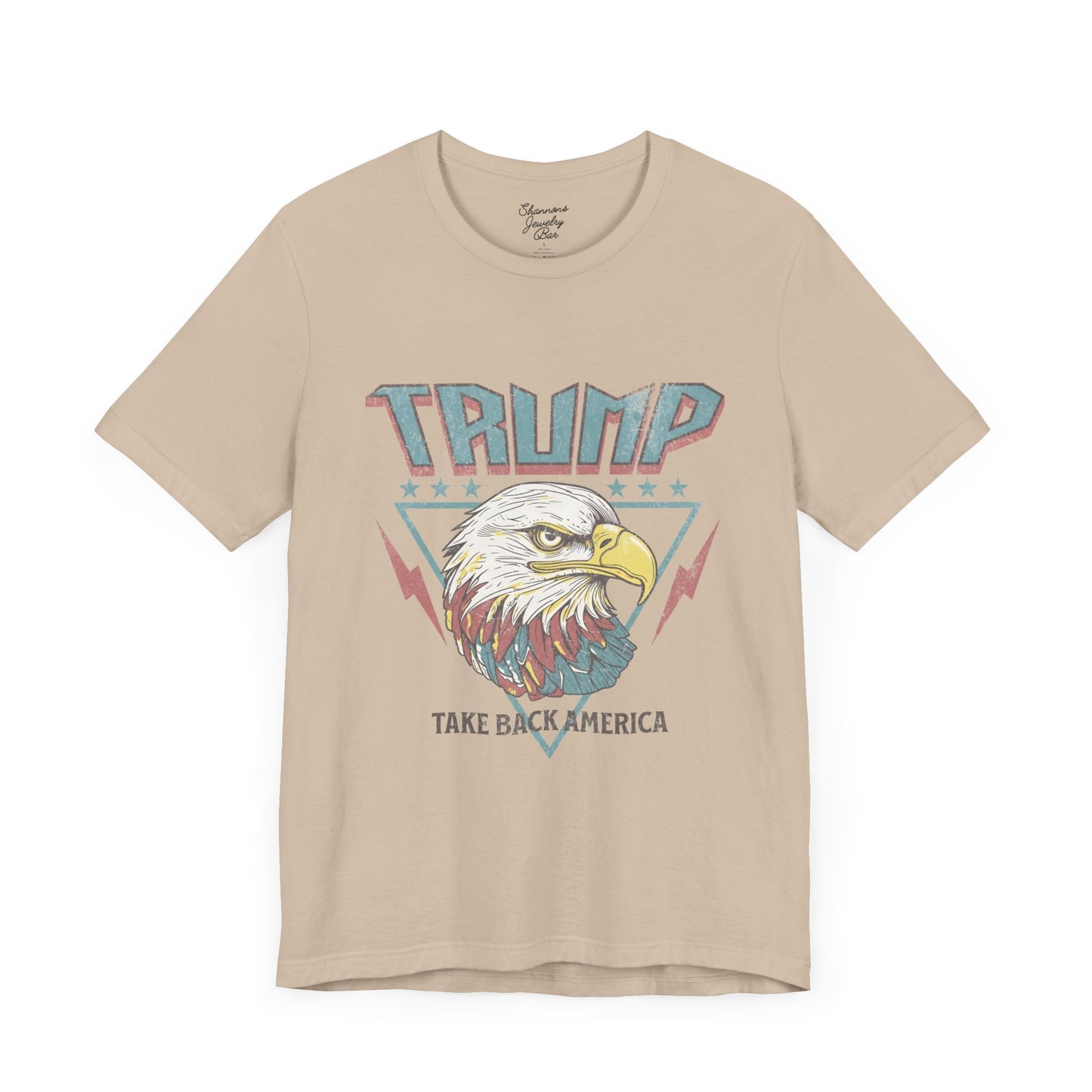 Trump Retro Eagle Graphic Tee - Unisex Jersey Short Sleeve Tee