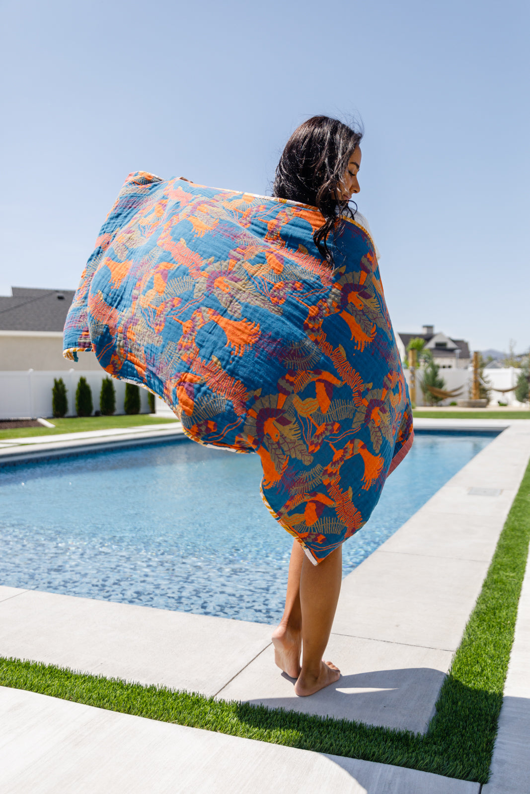 Luxury Beach Towel in Bird Of Paradise - Shannon’s Jewelry Bar