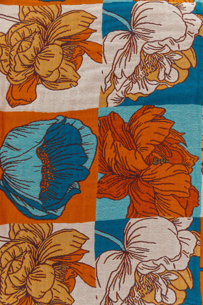 Luxury Beach Towel in Block Floral - Shannon’s Jewelry Bar
