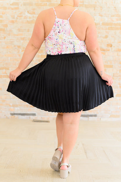 Just a Flirt Pleated Skirt in Black - Shannon’s Jewelry Bar