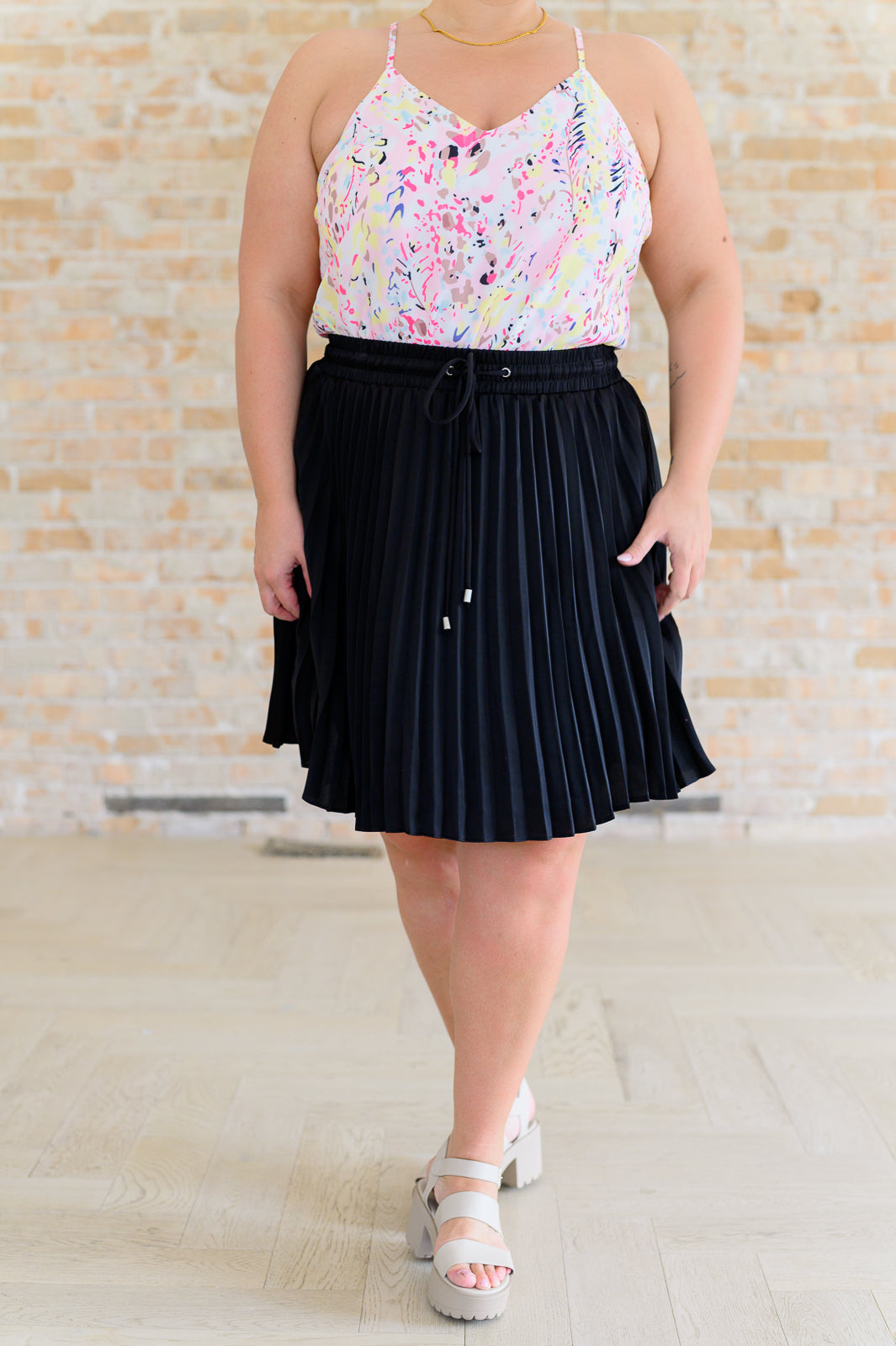Just a Flirt Pleated Skirt in Black - Shannon’s Jewelry Bar