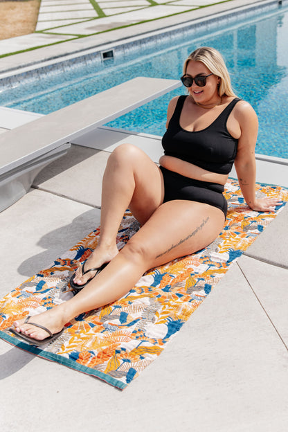 Luxury Beach Towel in Bird Of Paradise - Shannon’s Jewelry Bar