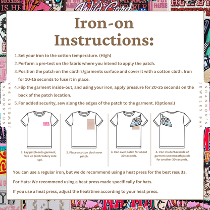 Cowboys & Tequila Embroidered Patch | Western Party Iron-On