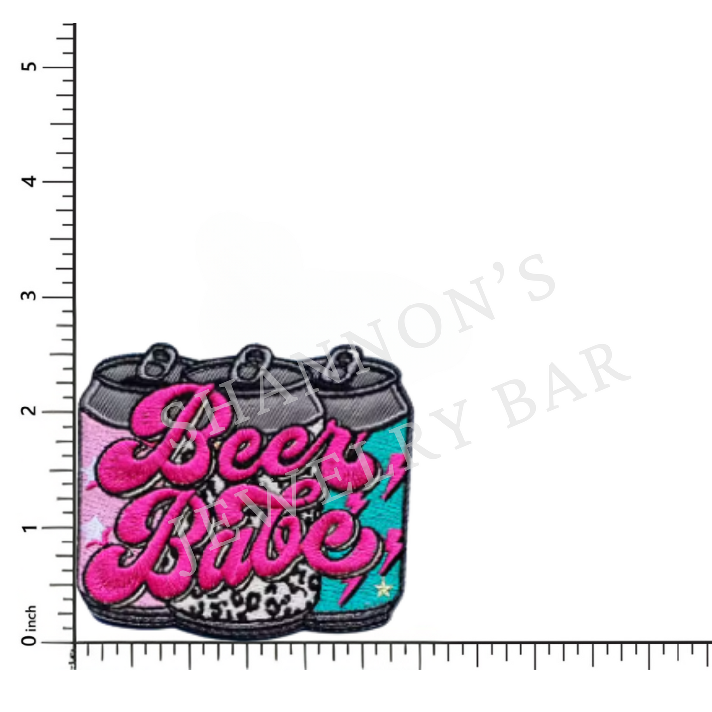 Beer Babe Embroidered Patch | Retro Can Design | Fun Trucker Hat Patch