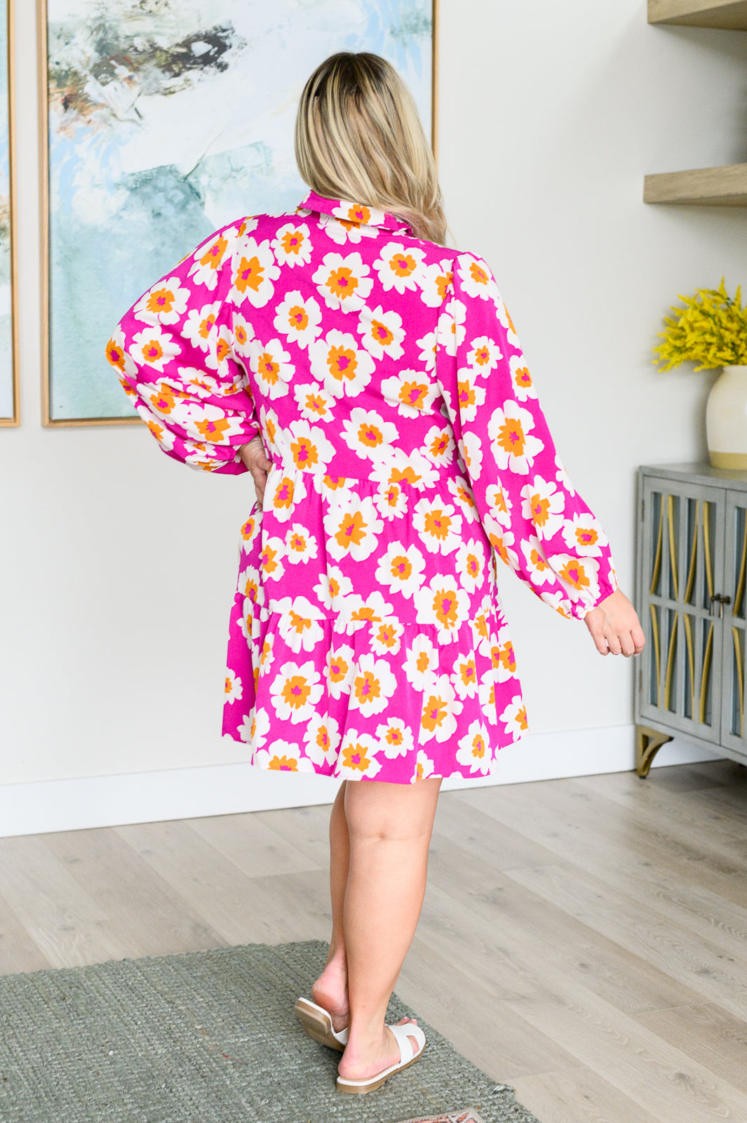 Magnificently Mod Floral Shirt Dress - Shannon’s Jewelry Bar