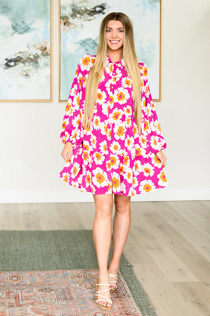 Magnificently Mod Floral Shirt Dress - Shannon’s Jewelry Bar