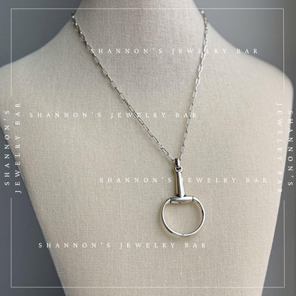 Horsebit Necklace, Horse Bit Pendant, Horse Lover Gift, Equestrian Necklace, Western Jewelry, English Riding Gift, Cowgirl Necklace