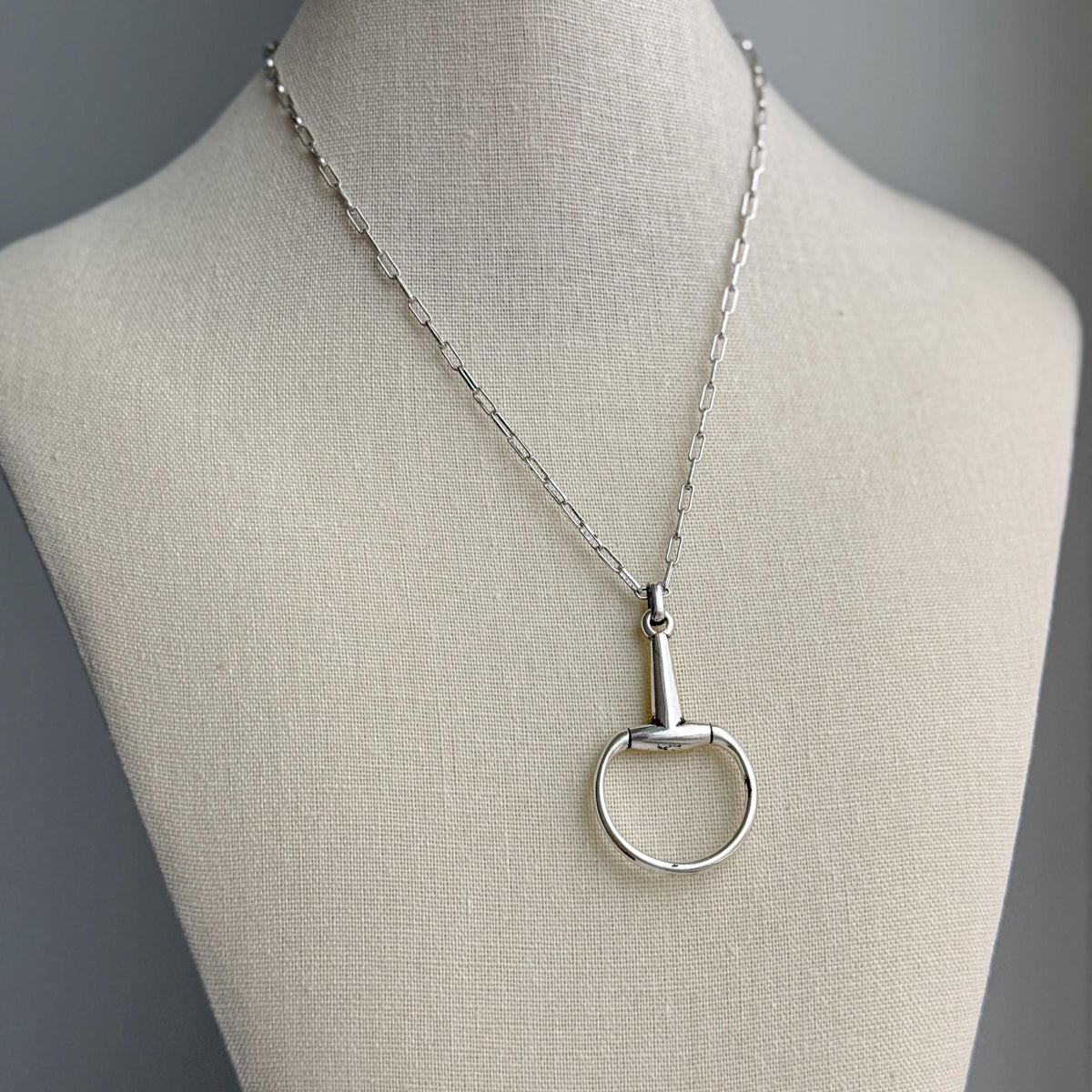 Horsebit Necklace, Horse Bit Pendant, Horse Lover Gift, Equestrian Necklace, Western Jewelry, English Riding Gift, Cowgirl Necklace