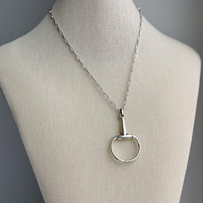 Horsebit Necklace, Horse Bit Pendant, Horse Lover Gift, Equestrian Necklace, Western Jewelry, English Riding Gift, Cowgirl Necklace