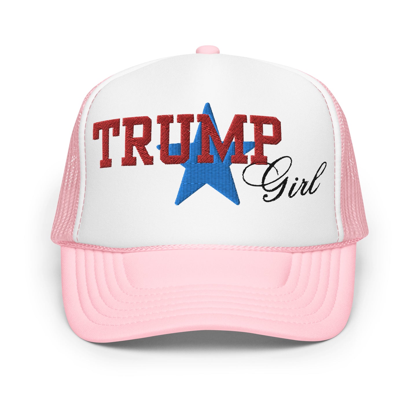 Trump Girl 3D Embroidery Foam trucker hat