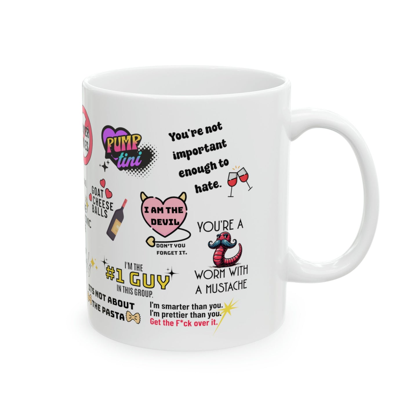 Vanderpump Rules Mash-Up Ceramic Mug, 11oz, Vanderpump Rules Iconic Quotes, All the Seasons Quotes, Scandoval