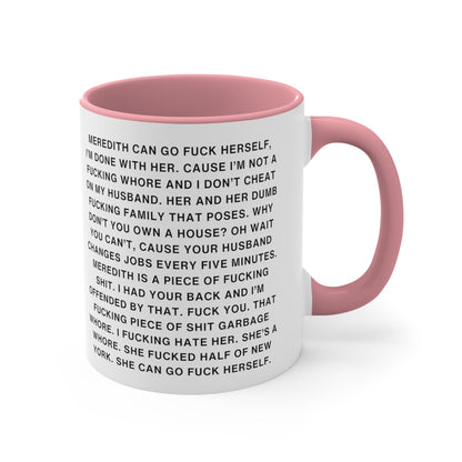 Lisa Barlow's Hot Mic Moment - Real Housewives - Iconic Reality TV Moments - Iconic Quotes - RHOSLC - Accent Coffee Mug, 11oz