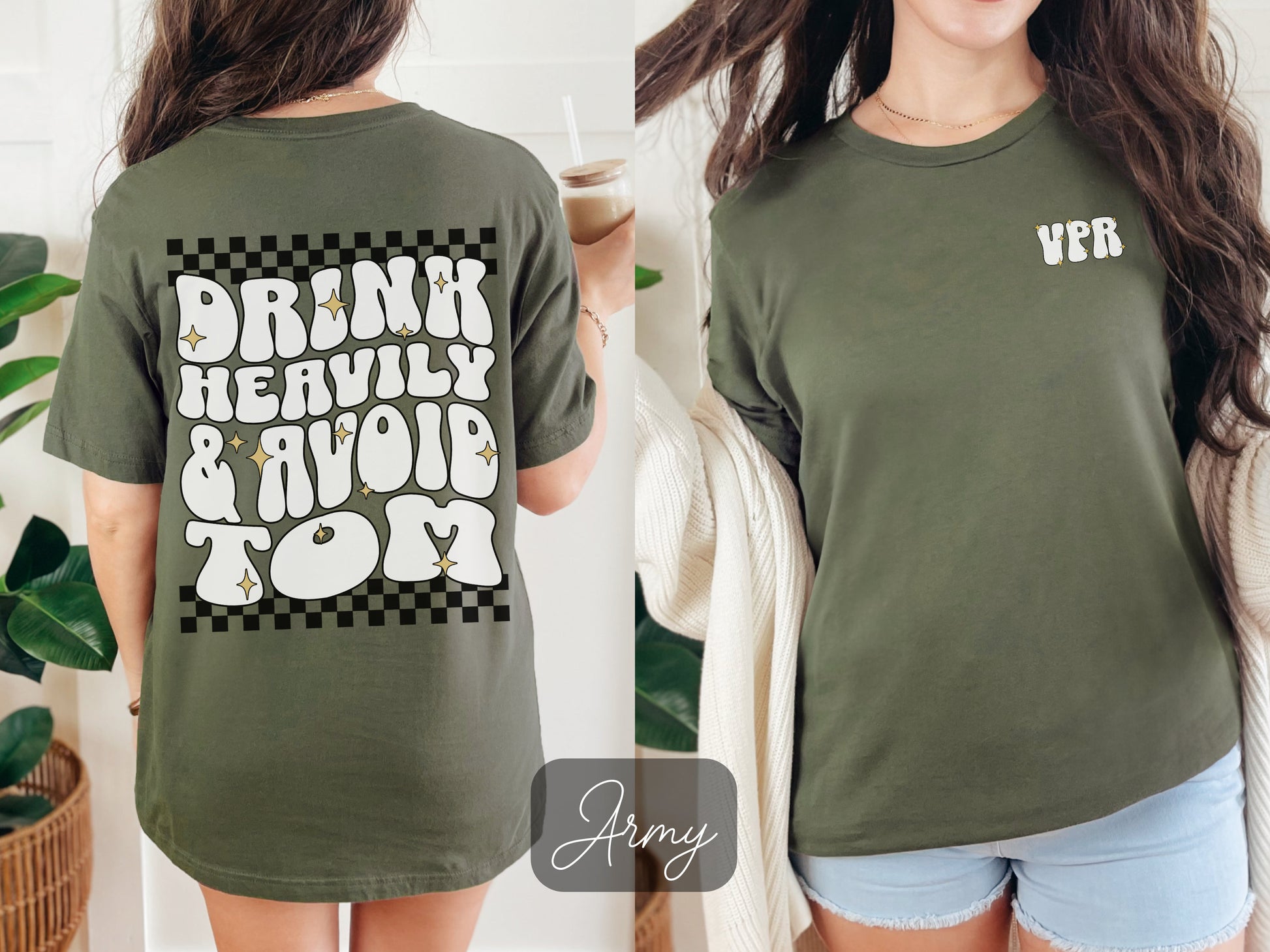 Drink Heavily and Avoid Tom - Short Sleeve Tee, VPR, Vanderpump Rules, Pump Rules, Lisa Vanderpump, Scandoval, Bravo TV, Fan Merch