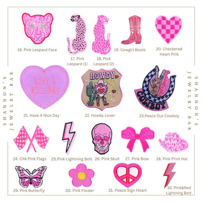 HANDMADE PATCHES - Iron On Patches, Trucker Hat Patch, Western Patch, Trendy Patch, Belt Bag Patch, Patch Bundles, Embroidered Patches