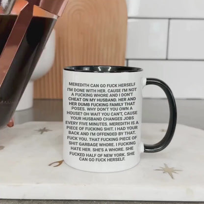 Lisa Barlow's Hot Mic Moment - Real Housewives - Iconic Reality TV Moments - Iconic Quotes - RHOSLC - Accent Coffee Mug, 11oz