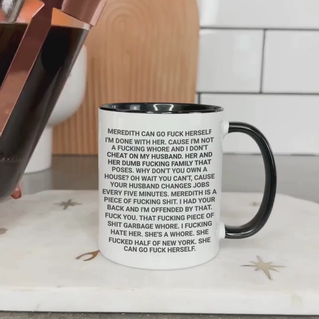 Lisa Barlow's Hot Mic Moment - Real Housewives - Iconic Reality TV Moments - Iconic Quotes - RHOSLC - Accent Coffee Mug, 11oz