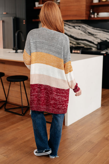 Bring the Warmth Color Block Cardigan - Shannon’s Jewelry Bar