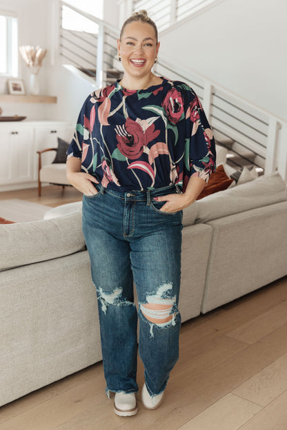 Float On Floral Top - Shannon’s Jewelry Bar