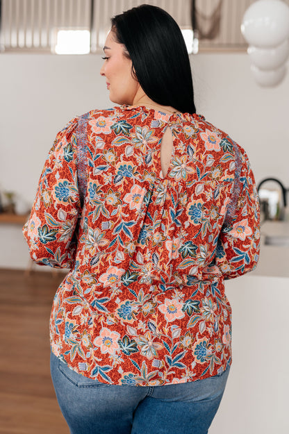 Floral Delight Blouse - Shannon’s Jewelry Bar