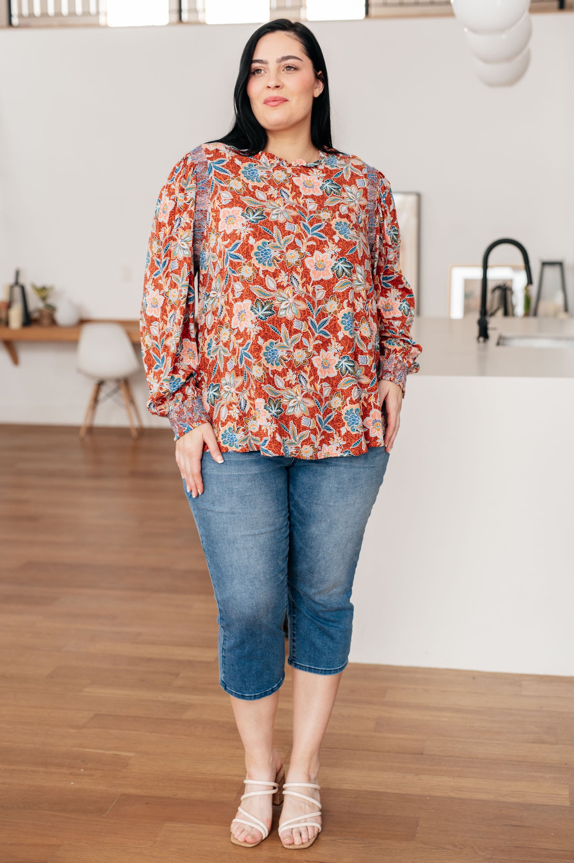 Floral Delight Blouse - Shannon’s Jewelry Bar