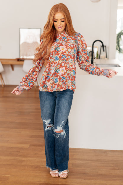 Floral Delight Blouse - Shannon’s Jewelry Bar