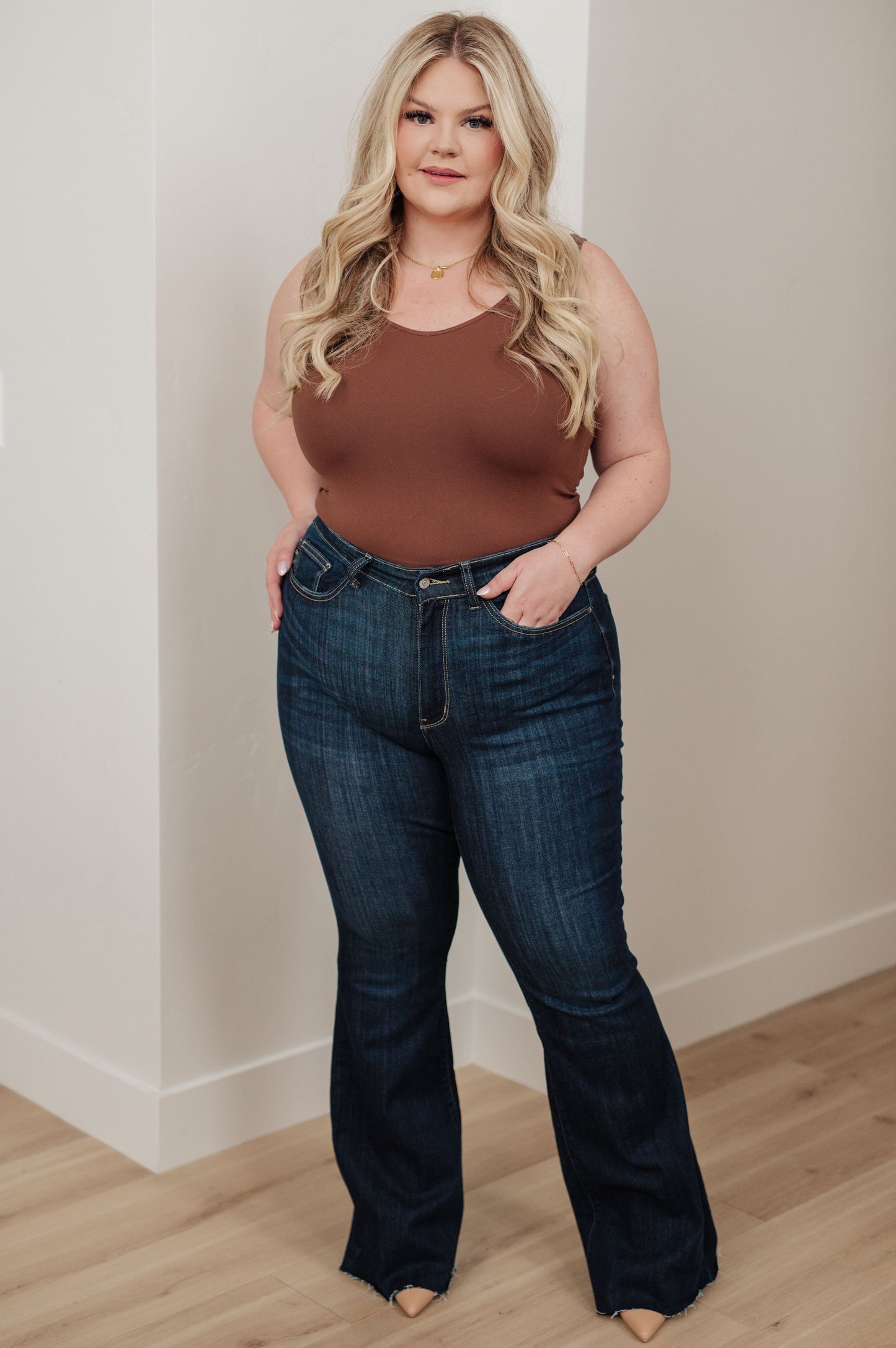 Jane High Rise Raw Hem Flare - Shannon’s Jewelry Bar