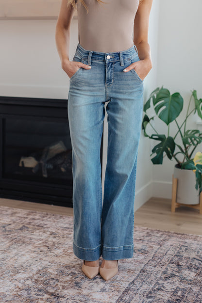 Mindy Mid Rise Wide Leg Jeans - Shannon’s Jewelry Bar